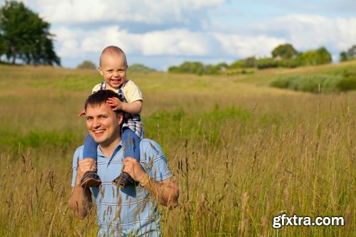 Collection dad walking with baby sunset beach bike trip 25 HQ Jpeg