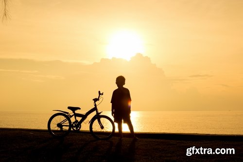 Collection dad walking with baby sunset beach bike trip 25 HQ Jpeg