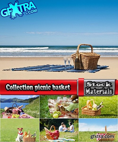 Collection picnic basket picnic wine grapes plaid bedding Still Life 25 HQ Jpeg