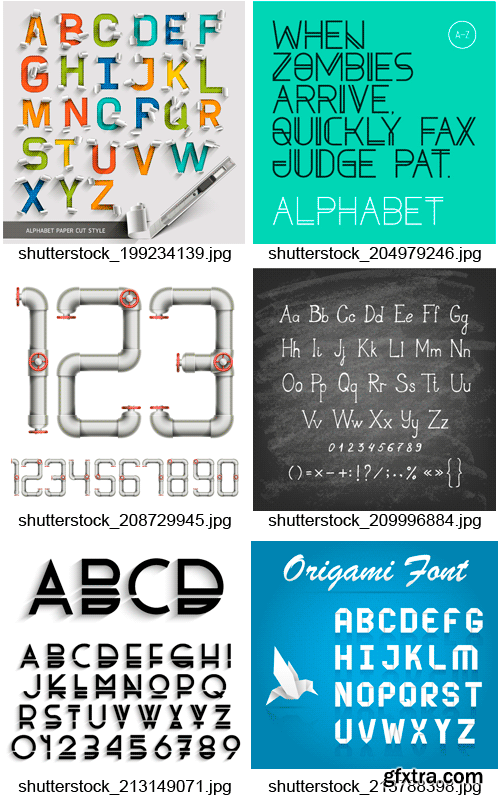 Amazing SS - Alphabets Design 3, 25xEPS