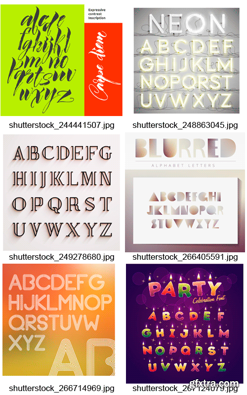 Amazing SS - Alphabets Design 3, 25xEPS