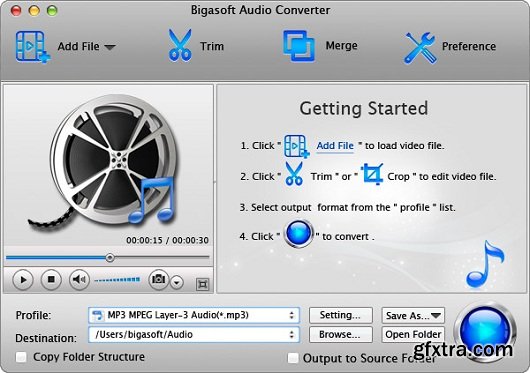 Bigasoft Audio Converter for Mac 4.5.5.5543 (Mac OS X)