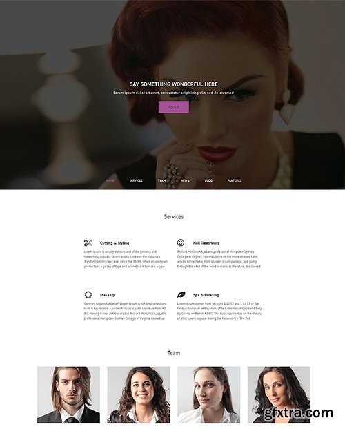 CreativeMarket - Hair Salon v1.0 - Premium WordPress Theme