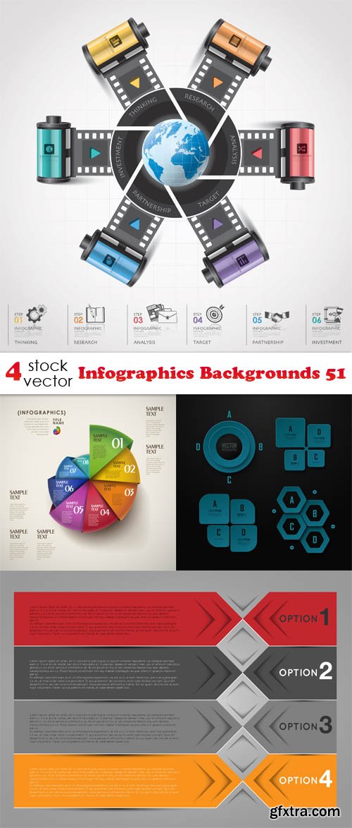 Vectors - Infographics Backgrounds 51