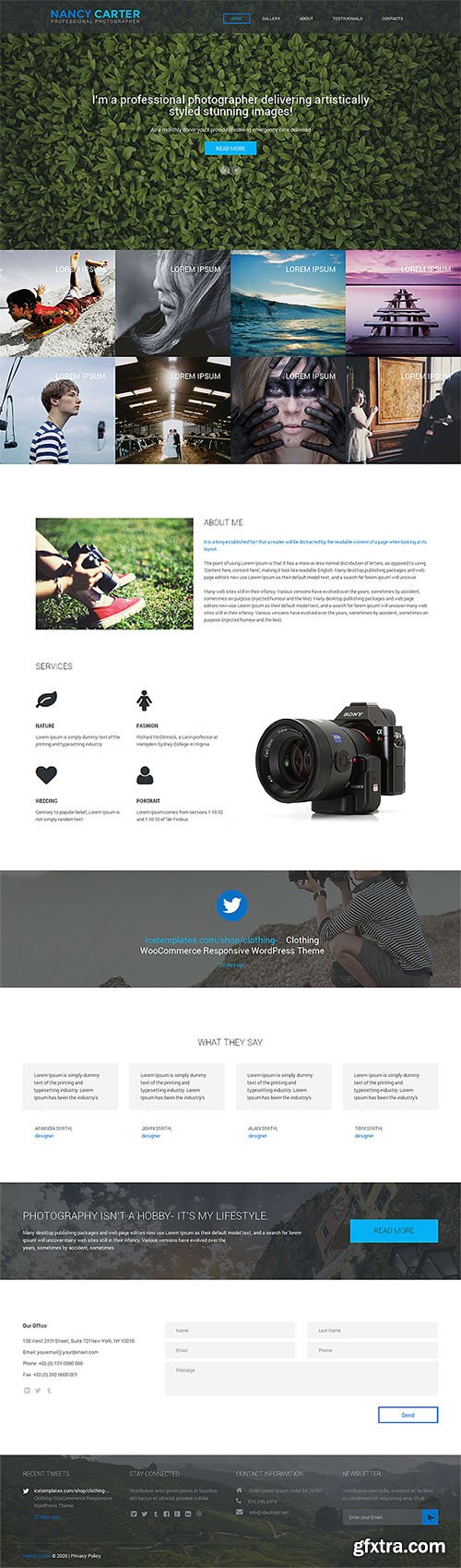 CreativeMarket - Nancy Carter One Page Theme