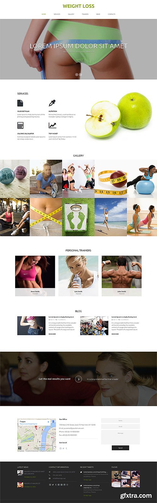 CreativeMarket - Weight Loss One Page Theme