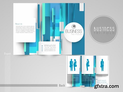 Collection of vector image brochure flyer banner 25 Eps