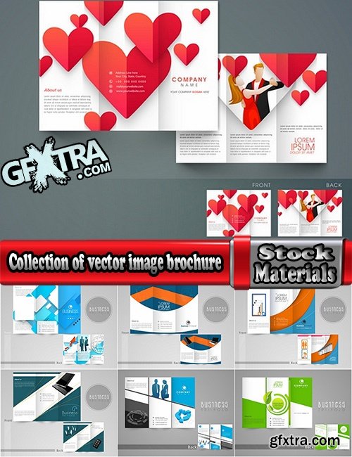 Collection of vector image brochure flyer banner 25 Eps