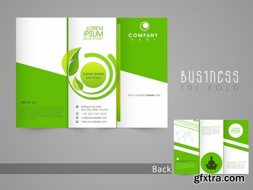 Collection of vector image brochure flyer banner 25 Eps