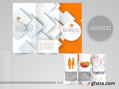 Collection of vector image brochure flyer banner 25 Eps