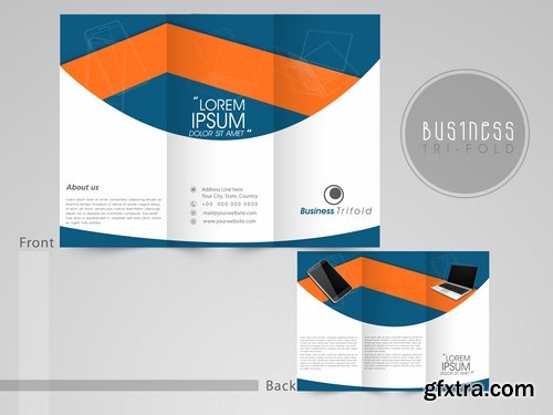 Collection of vector image brochure flyer banner 25 Eps