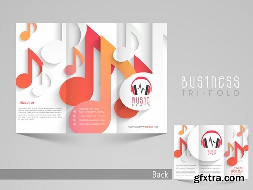 Collection of vector image brochure flyer banner 25 Eps