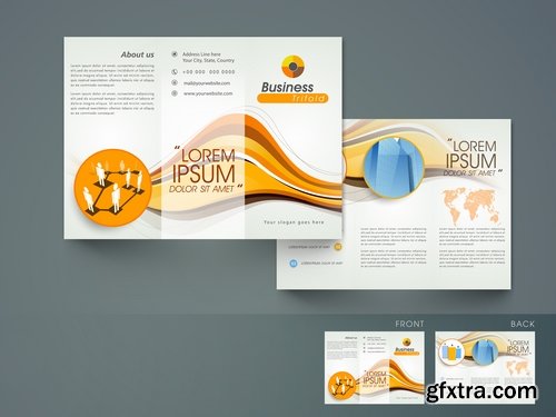 Collection of vector image brochure flyer banner 25 Eps