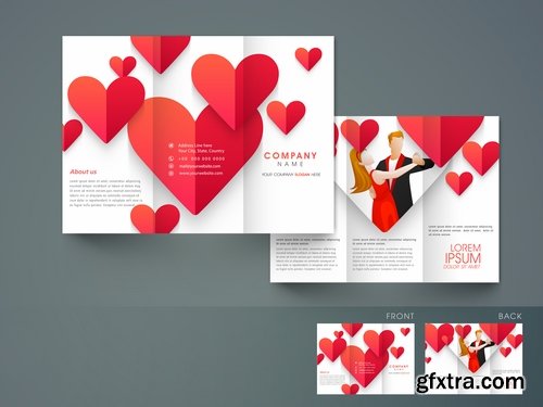 Collection of vector image brochure flyer banner 25 Eps