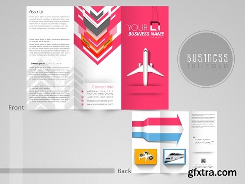 Collection of vector image brochure flyer banner 25 Eps