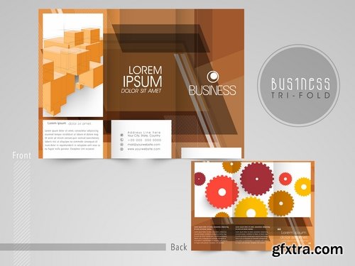 Collection of vector image brochure flyer banner 25 Eps