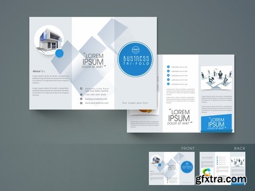 Collection of vector image brochure flyer banner 25 Eps