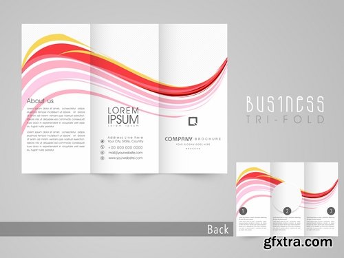 Collection of vector image brochure flyer banner 25 Eps