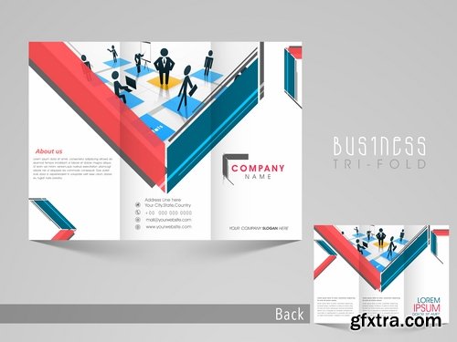 Collection of vector image brochure flyer banner 25 Eps