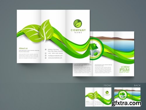 Collection of vector image brochure flyer banner 25 Eps