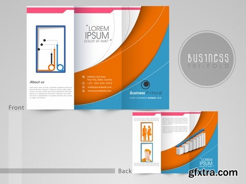 Collection of vector image brochure flyer banner 25 Eps