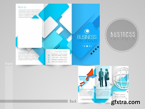 Collection of vector image brochure flyer banner 25 Eps