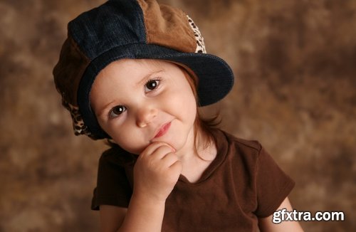 Collection of beautiful children in fashionable clothes baby dress cap model 25 HQ Jpeg