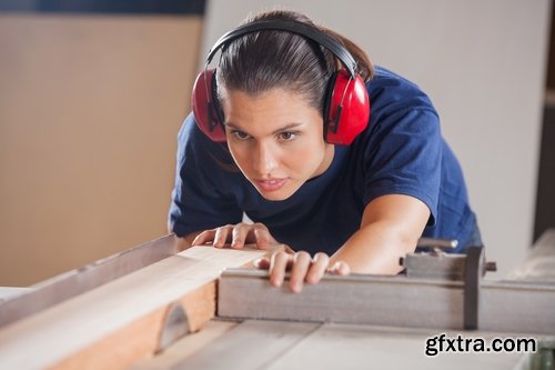 Collection of beautiful girl with tool woman working 25 HQ Jpeg