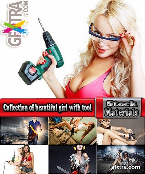 Collection of beautiful girl with tool woman working 25 HQ Jpeg