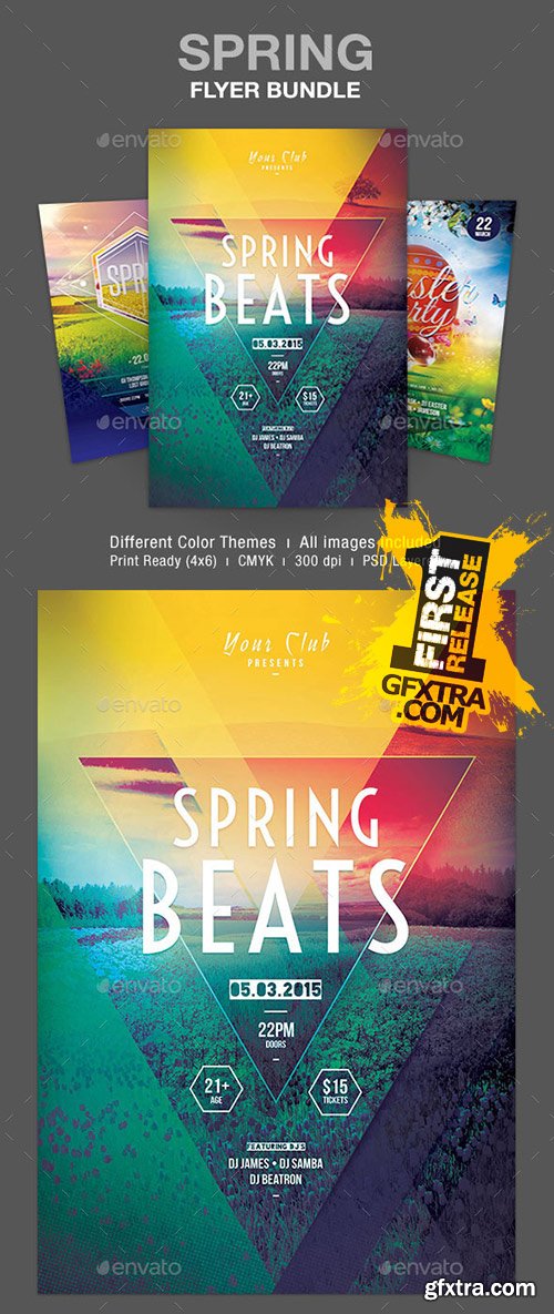 GraphicRiver - Spring Flyer Bundle 10929899