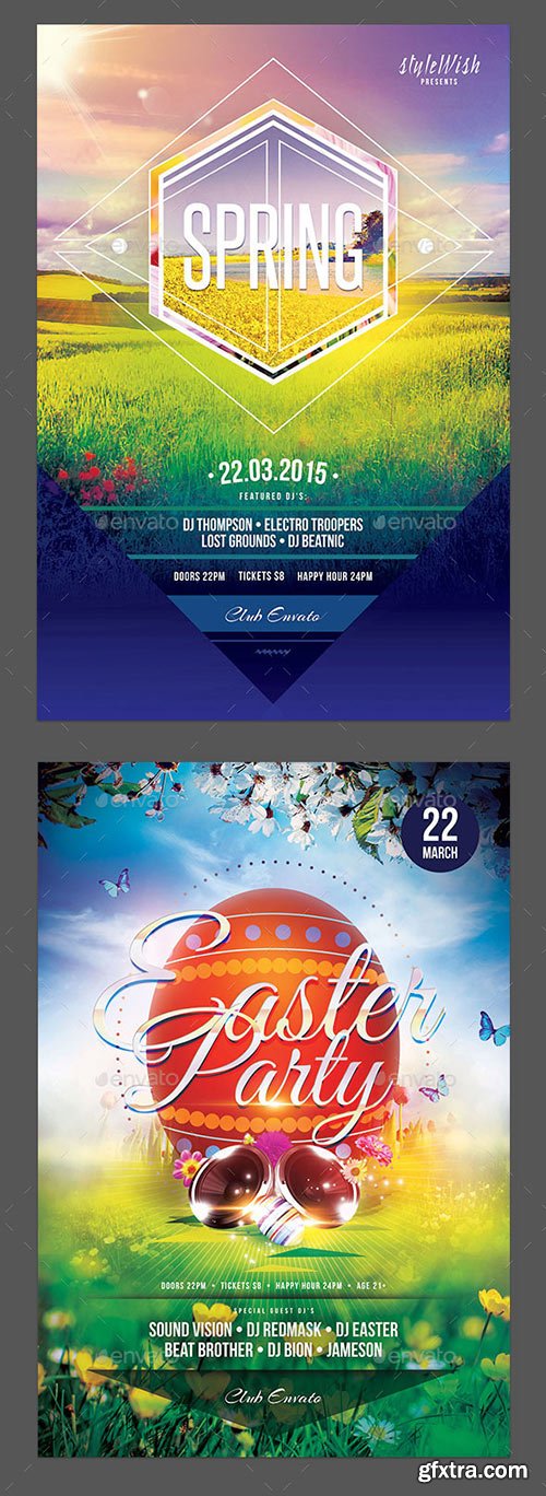 GraphicRiver - Spring Flyer Bundle 10929899