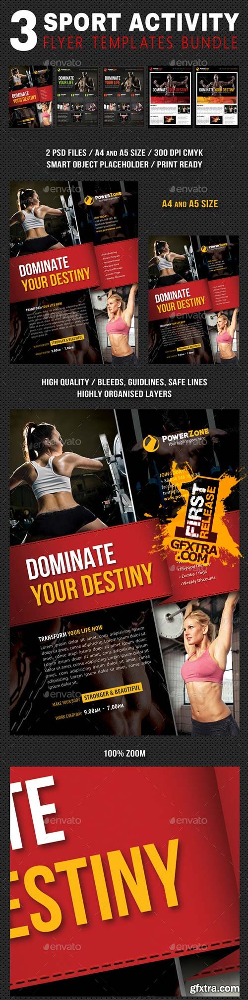 GraphicRiver - 3 in 1 Sport Activity Flyer Bundle 11 10922415