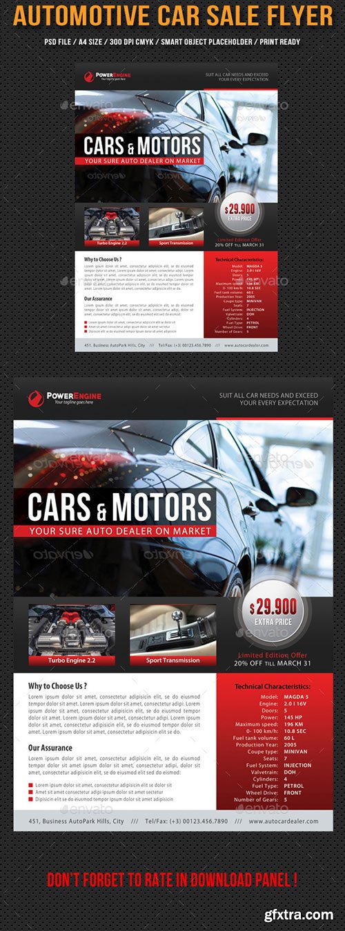 GraphicRiver - 3 in 1 Automotive Car Sale Rental Flyer Bundle 10922071