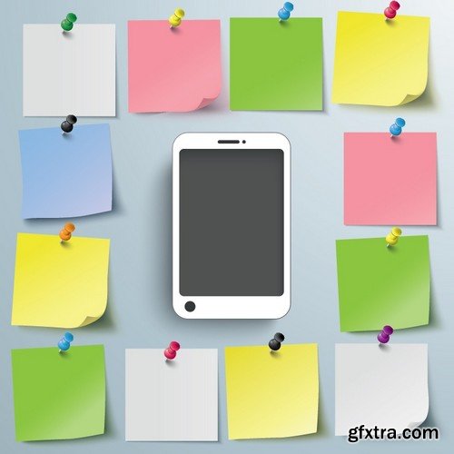 Stock Vectors - Smartphones 5, 25xEPS