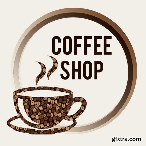 Stock Vectors - Coffee 8, 25xEPS