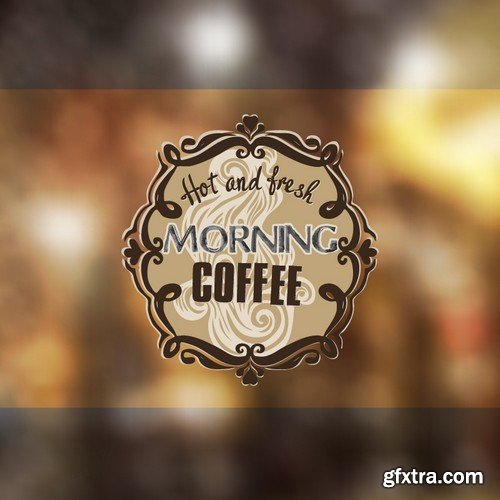 Stock Vectors - Coffee 8, 25xEPS