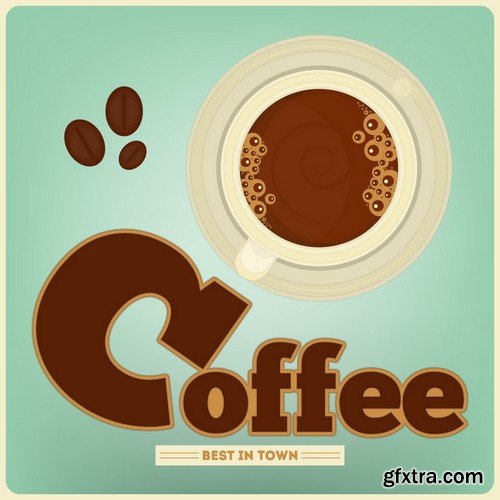 Stock Vectors - Coffee 8, 25xEPS