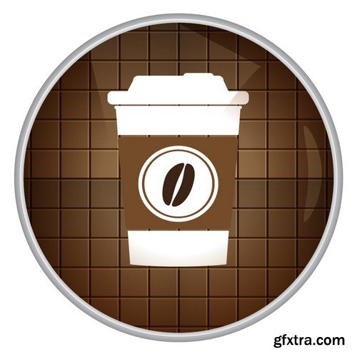 Stock Vectors - Coffee 8, 25xEPS