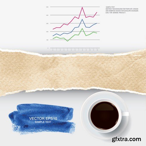 Stock Vectors - Coffee 8, 25xEPS