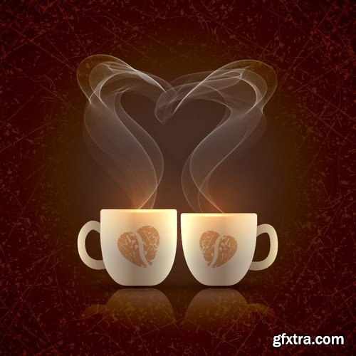 Stock Vectors - Coffee 8, 25xEPS