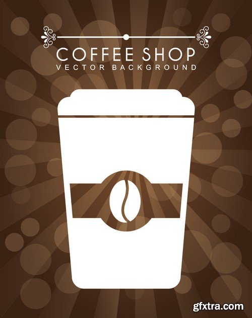 Stock Vectors - Coffee 8, 25xEPS