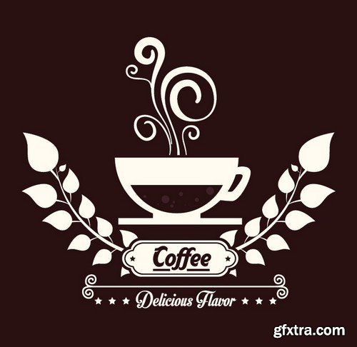 Stock Vectors - Coffee 8, 25xEPS