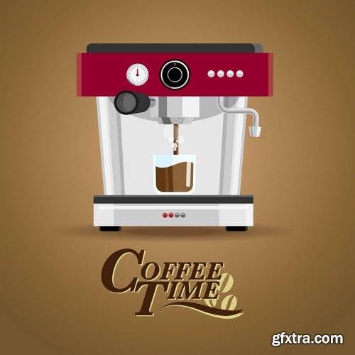 Stock Vectors - Coffee 8, 25xEPS