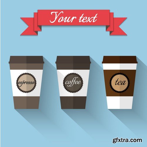 Stock Vectors - Coffee 8, 25xEPS