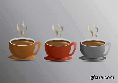 Stock Vectors - Coffee 8, 25xEPS