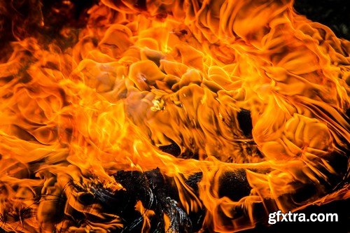 Stock Photos - Fire 3, 25xJPG