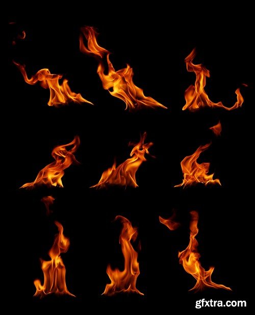 Stock Photos - Fire 3, 25xJPG