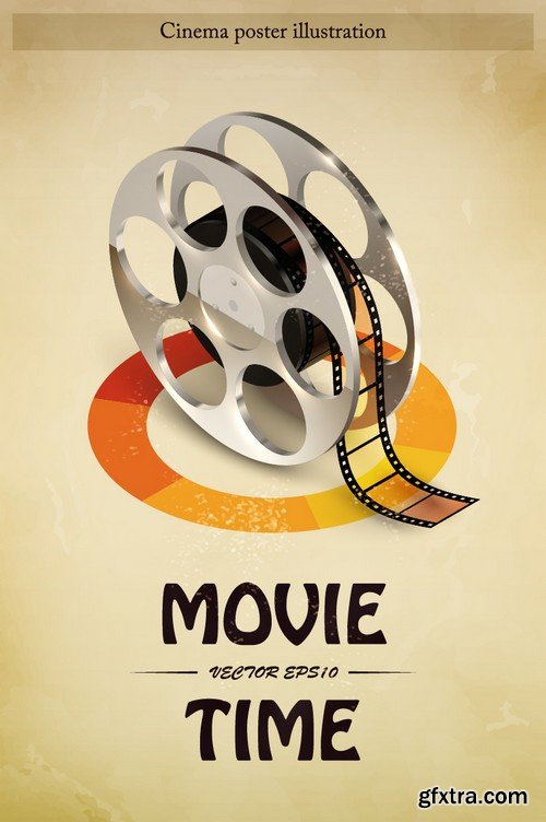 Stock Vectors - Cinema and Film 5, 25xEPS