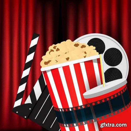 Stock Vectors - Cinema and Film 5, 25xEPS