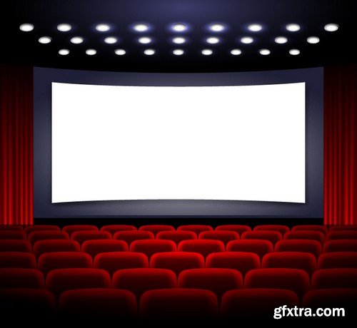 Stock Vectors - Cinema and Film 5, 25xEPS